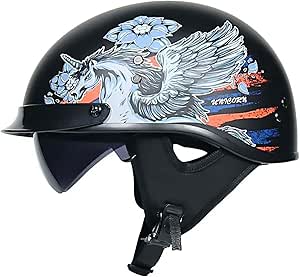 Adult Retro Motorcycle Half Helmet Cruiser Chopper Biker Open Face Motorbike Crash Helmet ECE/DOT Approved Adult Scooter Helmet For Men And Women - View #9