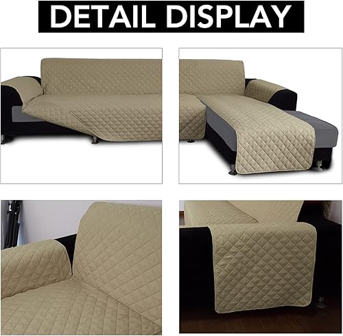 Miniatura 3 de Easy-Going - Funda para sofá en forma de L, funda de sofá modular, funda de sofá reversible, funda protectora de muebles para mascotas, niños,