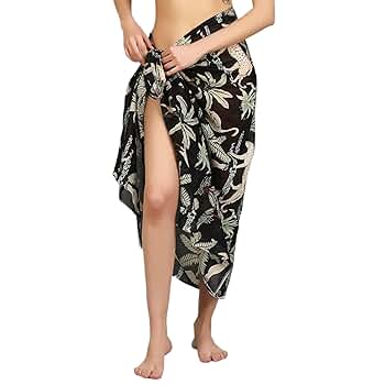 100% Cotton Hand Block Print Sarong Womens Swimsuit Wrap