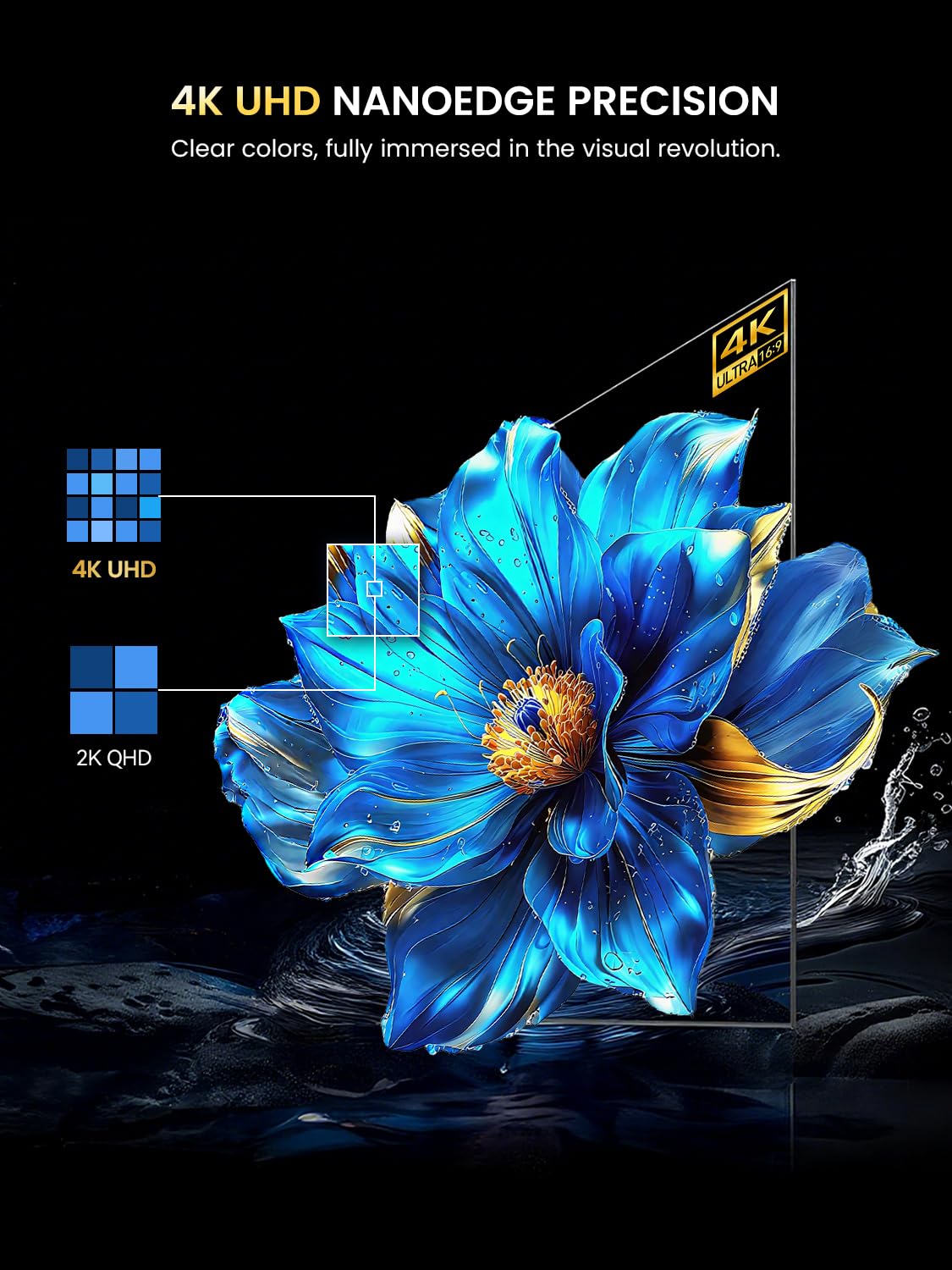 UPERFECT OLED Monitor Portatile 13.3" 4K 3840x2160 UHD 150% sRGB | 500Nits | 1ms Risposta | Design Ultrapiatto in Alluminio, Monitor da Viaggio per PC, Laptop, Smartphone e Console di Gioco