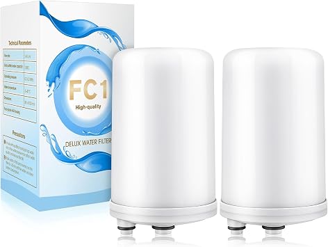 Meonum 2 Pack Premium FC1 Water Filter Replacement Cartridge Compatible with Enagic Leveluk F8 and HG-N Filters on K8, SD5012011+, JRIV MachineNot Original Type Before 2010