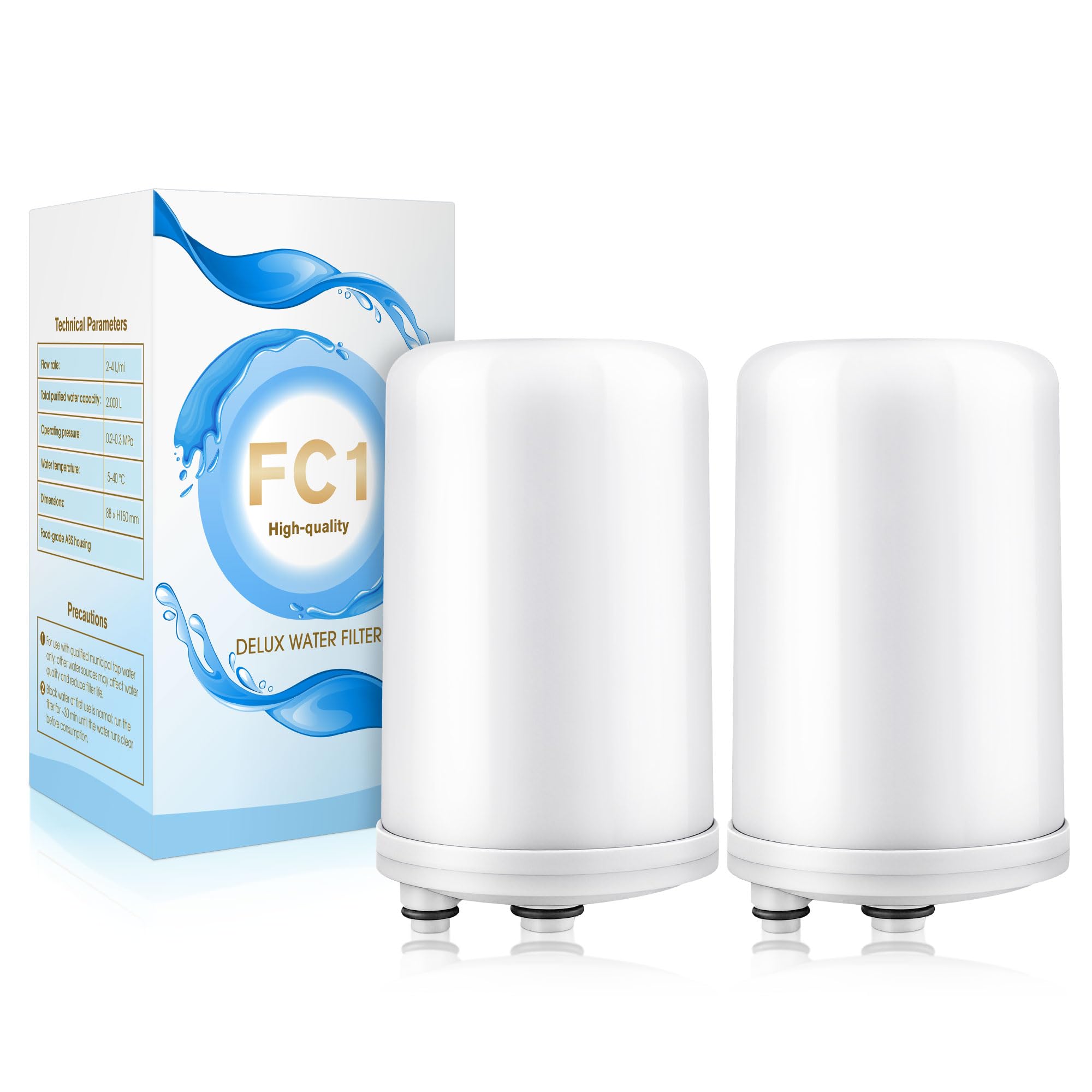 Photo 1 of Meonum 2 Pack Premium FC1 Water Filter Replacement Cartridge Compatible with Enagic Leveluk F8 and HG-N Filters on K8, SD501(2011+), JRIV Machine(Not Original Type Before 2010)