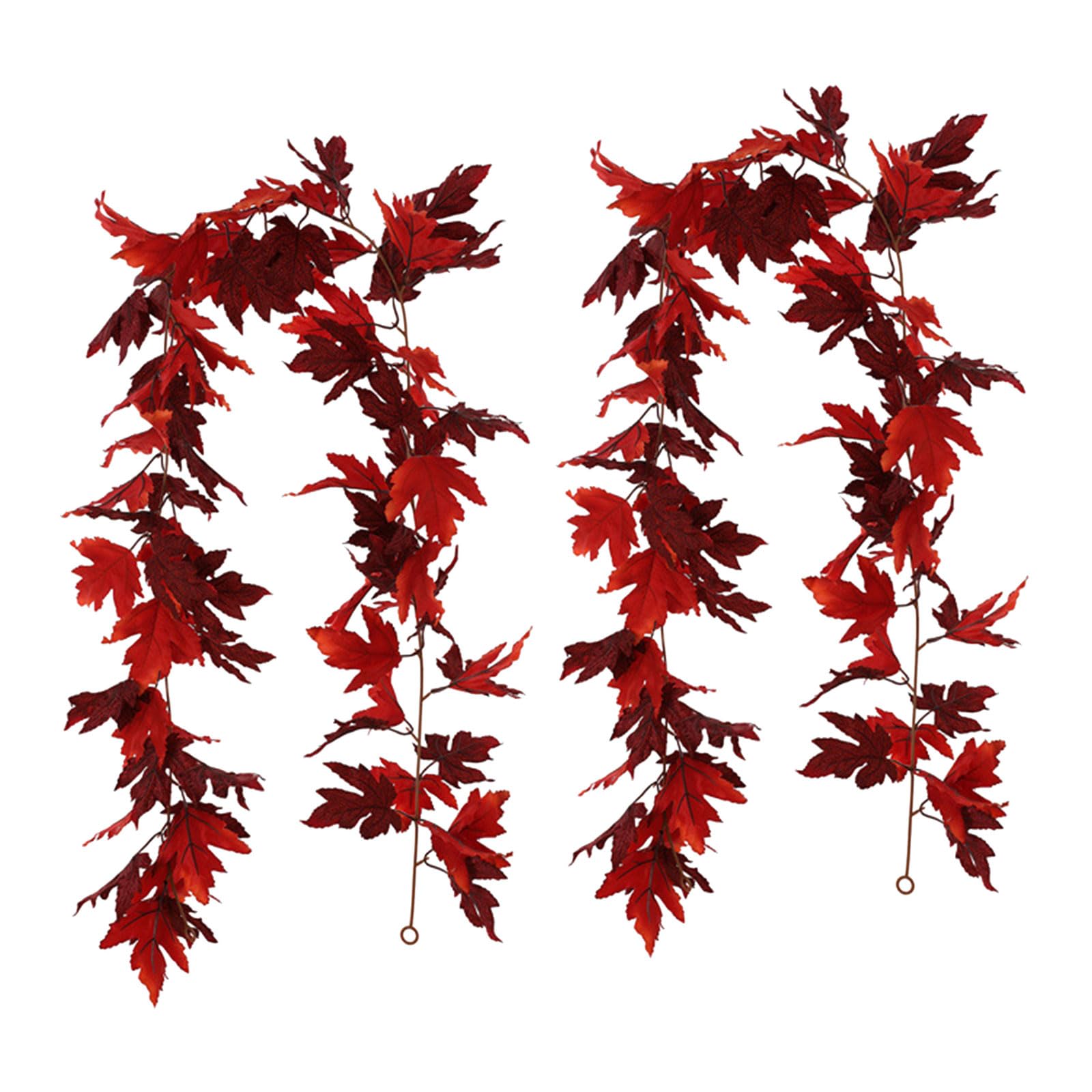 Nucelit 2Pcs Artificial Leaves Vine Hanging Plant Thanksgiving Plant Decoration for Garden, Indoor and Outdoor Decorations Indoor and Outdoor Decoration