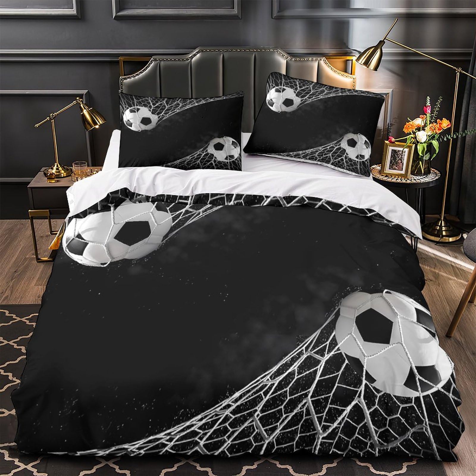 Ballon de football parure de lit double le cadeau parfait pour ados fans de foot