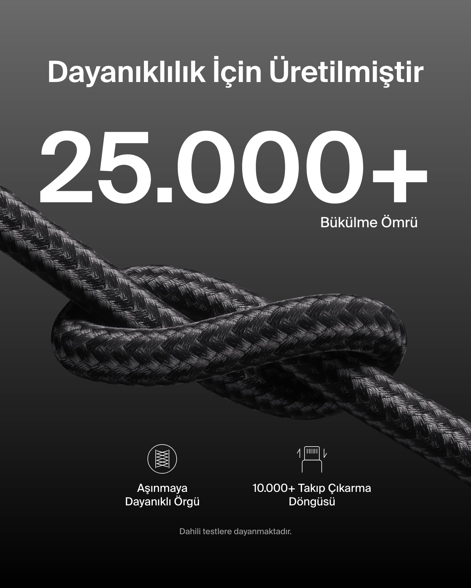 Belkin 2'li Örgülü USB-C - Lightning Kablo, 1,5 m, iPhone 14 ve önceki modeller, 9. Nesil iPad ve AirPods için hızlı şarj kablosu, Siyah