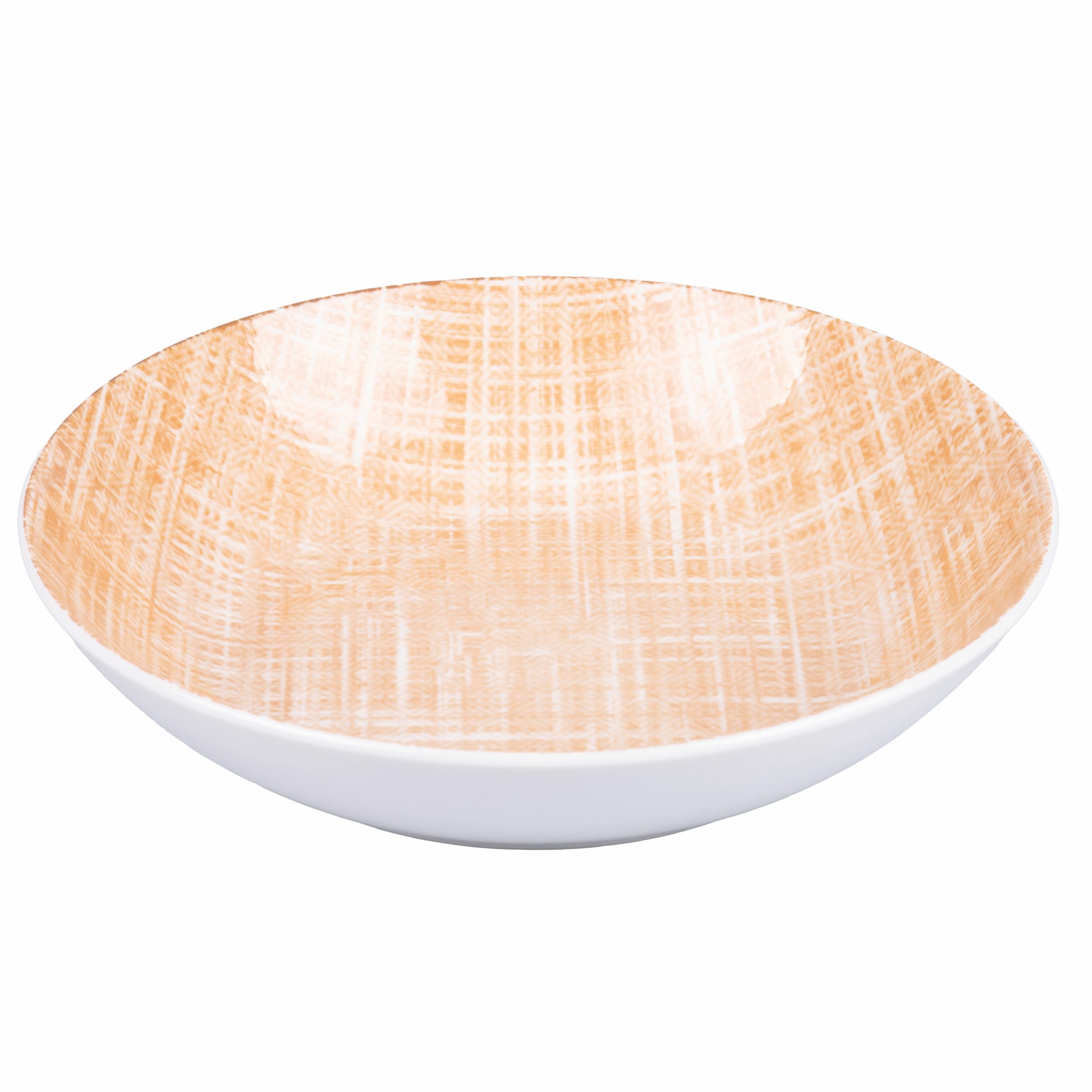Set of 6 Porcelain Soup Plate Sand Texture