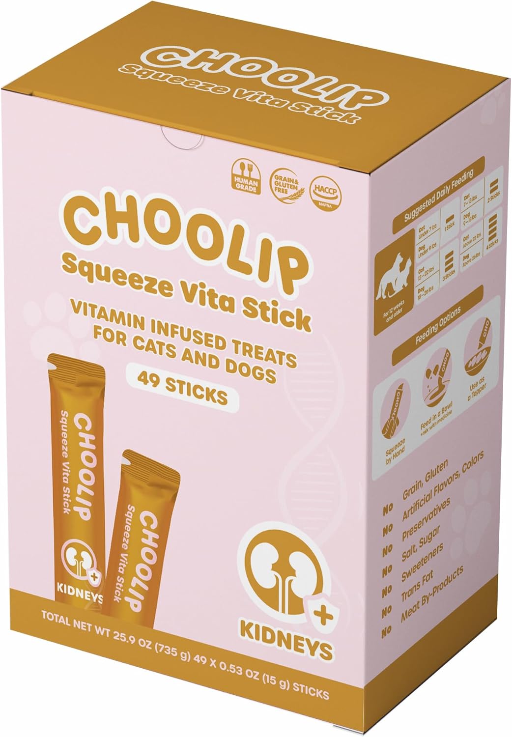 Squeeze Vita Stick Lickable Treats for Dogs & Cats
