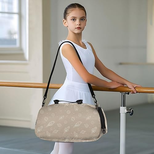 Miniatura 6 de Adventure Slate Space Brown Small Gym Bag with Shoes Compartment Large Capacity Sports Duffel Bag for Beach Swim Bags Pool Sports bolsa para hombre