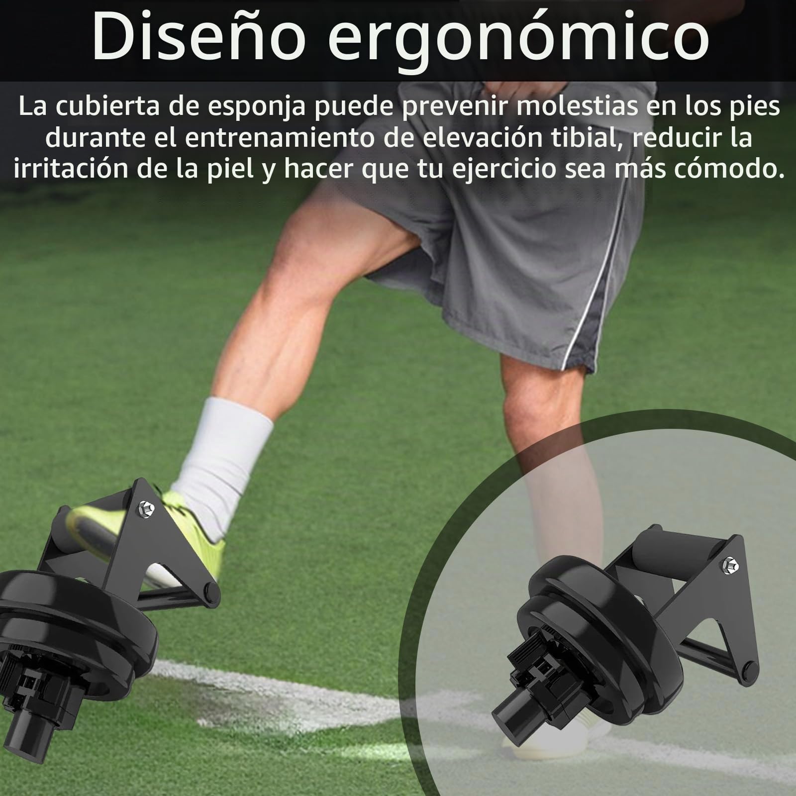 Entrenador de Tibial, Barra Separadora de Piernas para Gimnasio Entrenamiento al Aire Libre Maquina Estirar Piernas con Abrazadera de Barra para Discos de Pesas de 2,5 o 5 cm