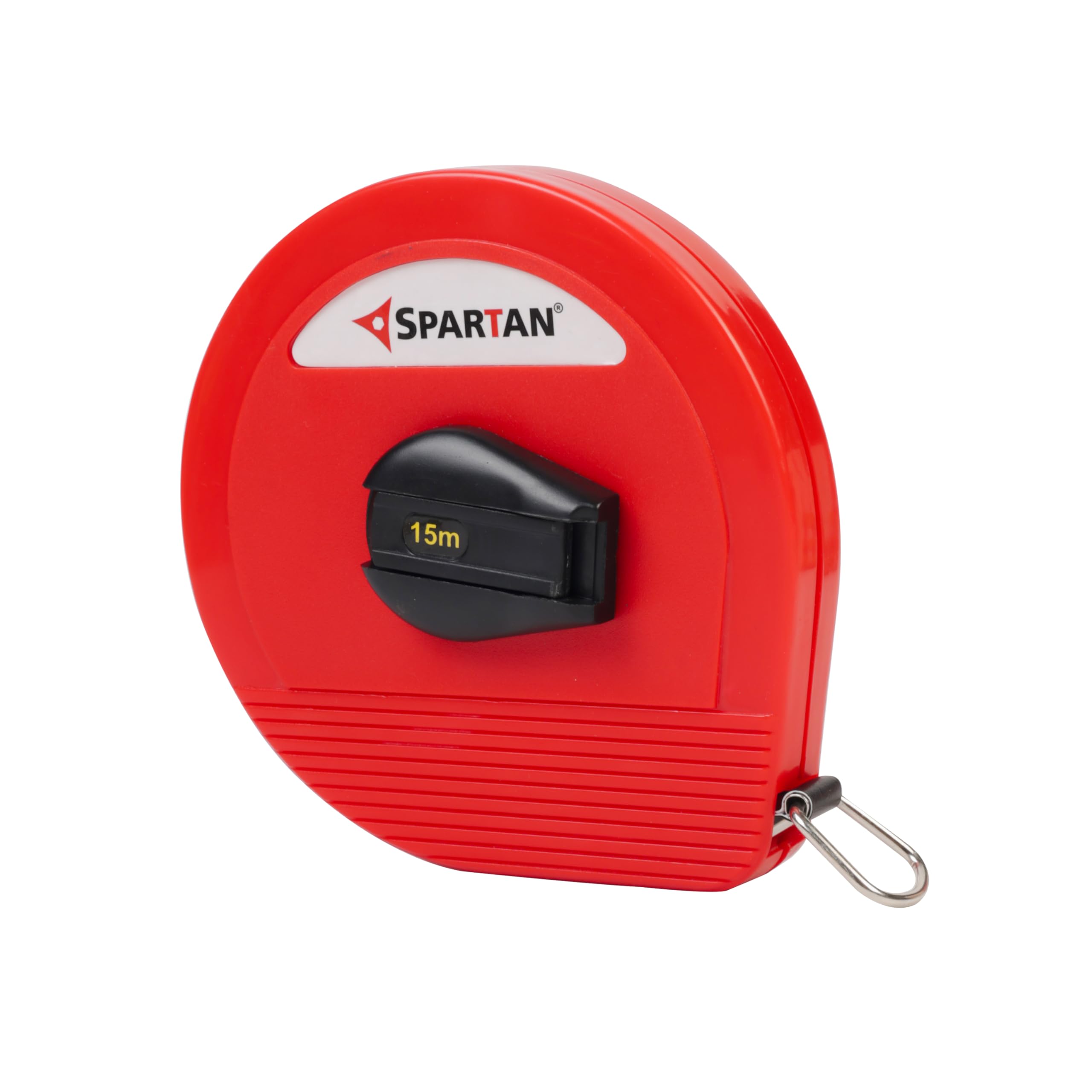 SPARTAN15m:13 mm Fibra Fibreglass Measuring Tape -15m/50ft With Unbreakable ABS Case || Durable Winding Mechanism Handle and Steel End Hook || Red Color-image-26