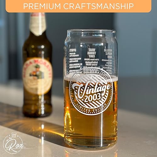 Miniatura 5 de Regalo de cumpleaños número 21 para hombres regalos de cumpleaños de cerveza de 20 onzas vaso de cerveza de 2 caras 1 unidad divertido vaso vintage