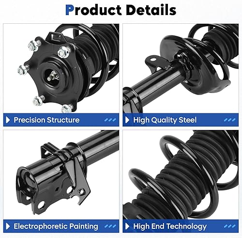 Miniatura 2 de Conjunto completo de puntales delanteros con amortiguador de resorte helicoidal compatible con Honda CR-V 2007-2014, reemplazo 272492 272491