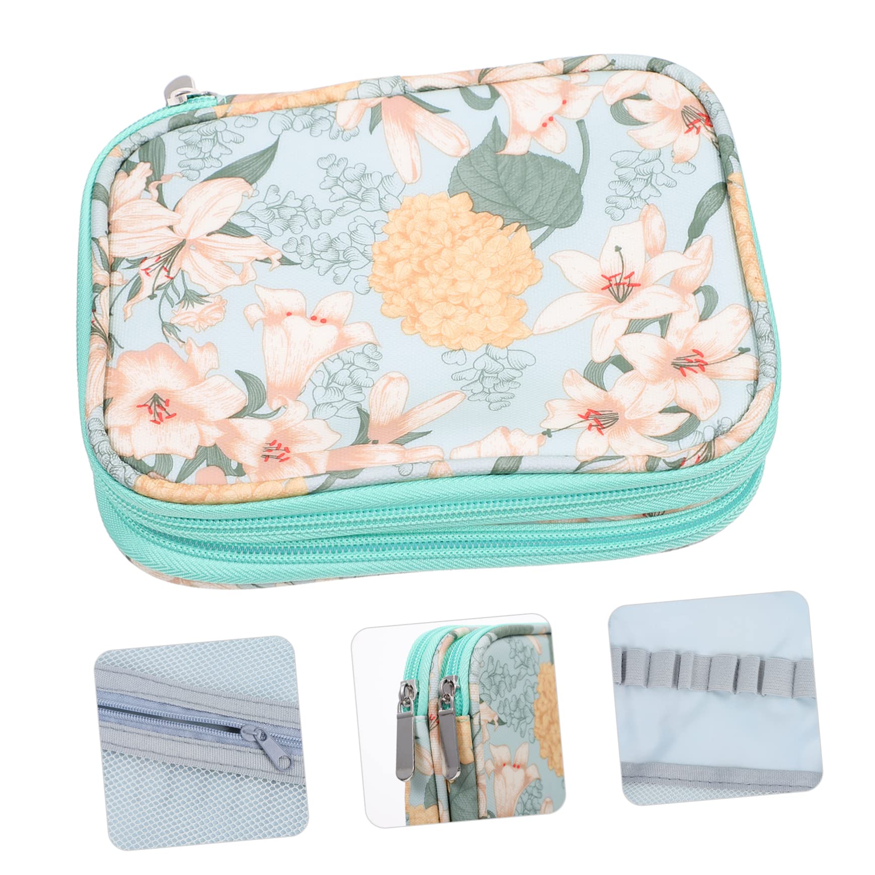 Tofficu 2piezas Estuche De Almacenamiento Para De Crochet Con y De Organizador Portátil Para Accesorios De Tejer y Ganchillo Para y Principiantes