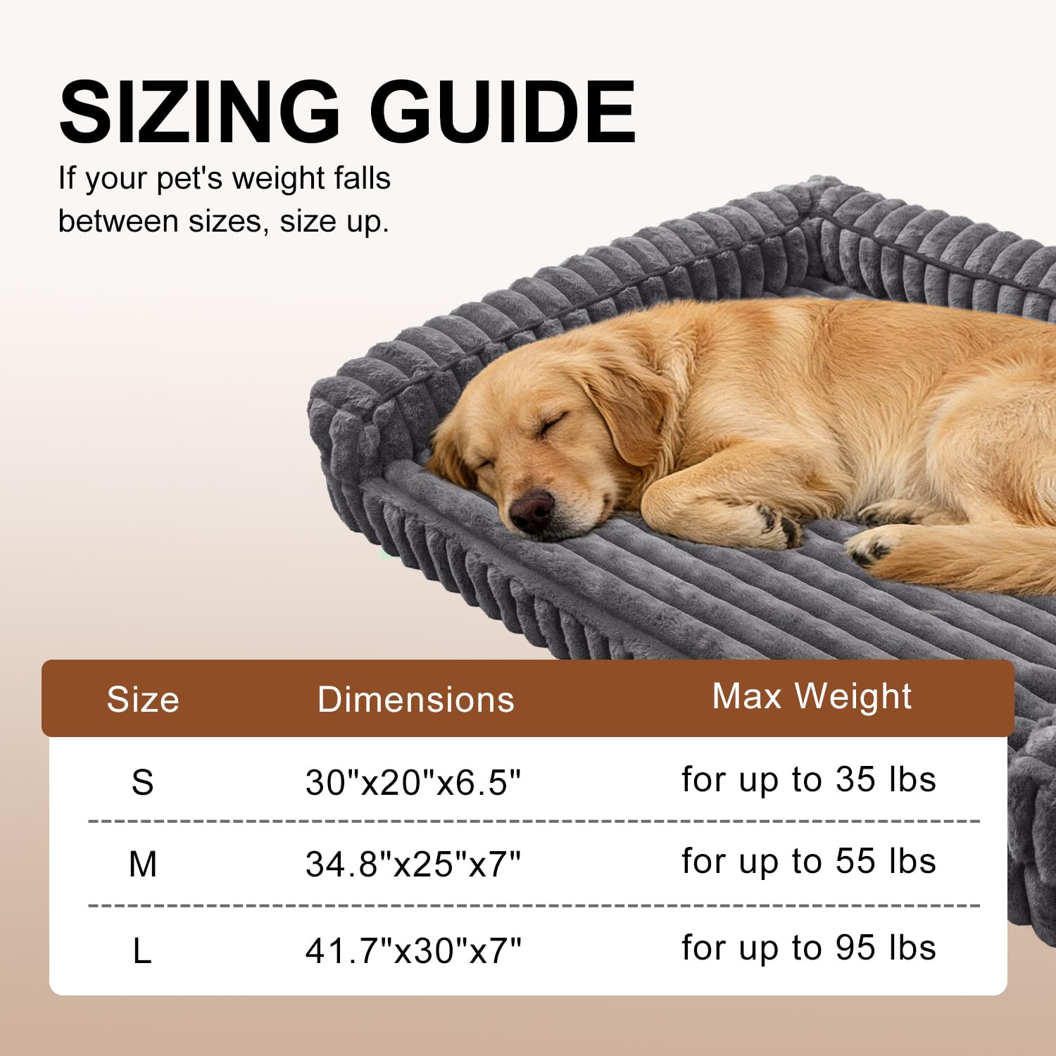 wowohpet Waterproof Orthopedic Dog Bed for Medium Dogs, Medium Non-Slip Pet Beds with Sides, Egg-Crate Memory Foam Dog Couch for Crate Removable Washable Cover, Grey - image 4