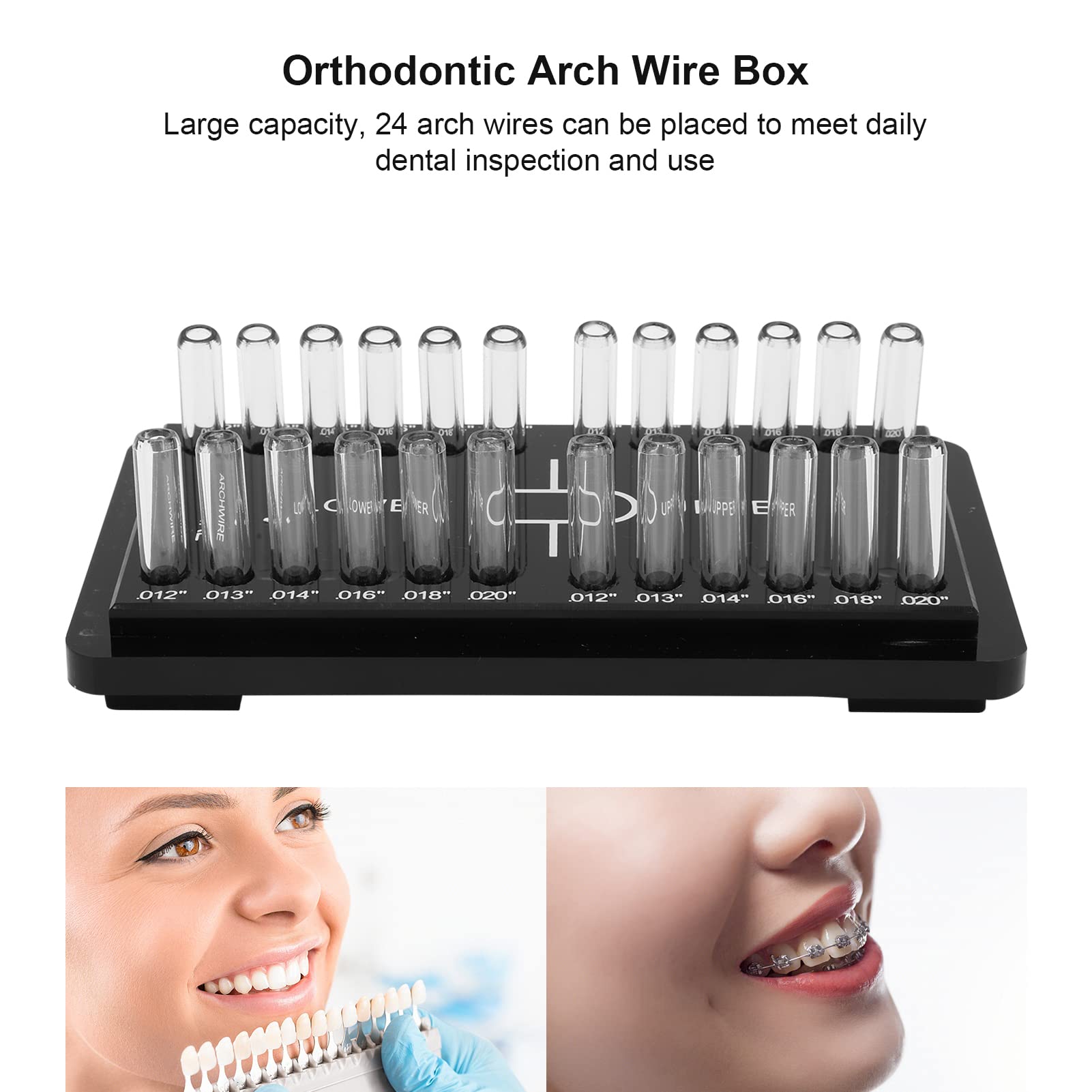Topyond Boîte De Rangement De Fil d'arc, ABS, Support De Fil d'arc Orthodontique pour Matériaux Orthodontiques, Consommables Oraux pour Hôpital