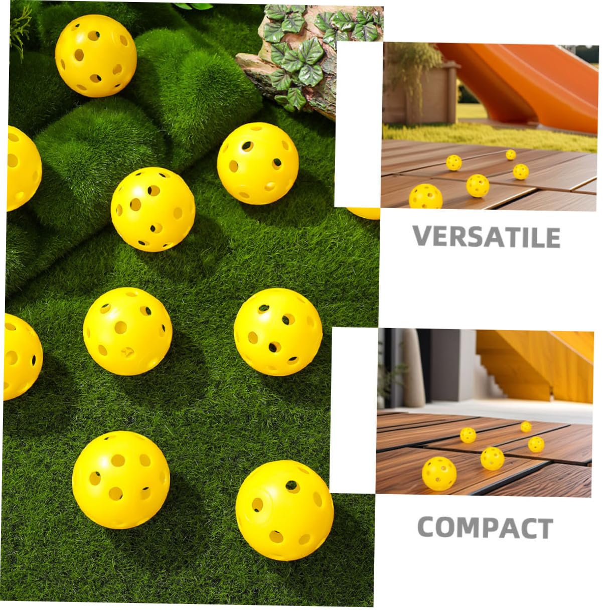 ORFOFE Balones de Golf Perforadas para Practicar en Interiores, 48 Unidades