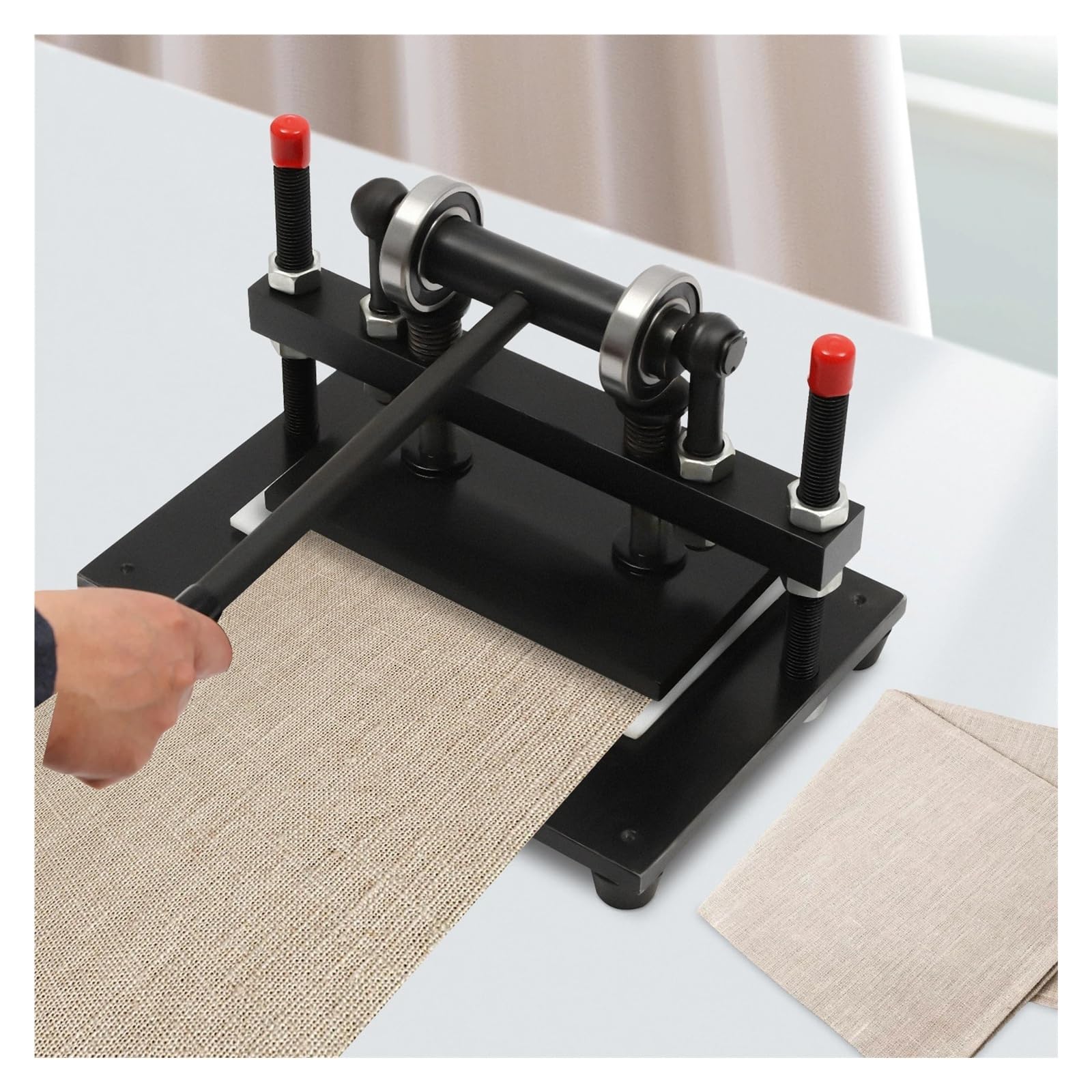 Machine de découpe du Cuir, Plaque de gaufrage Manuelle 2t, Outil de découpe et de gaufrage DIY de 0,6 Pouce pour de Multiples Applications.