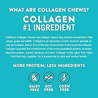 Vista 3 de TRURANCH Collagen Rolls - 6" Collagen Rolls for Dogs - Long Lasting Healthy Joint Support - Rawhide Alternative - Skin & Coat Health - Made with