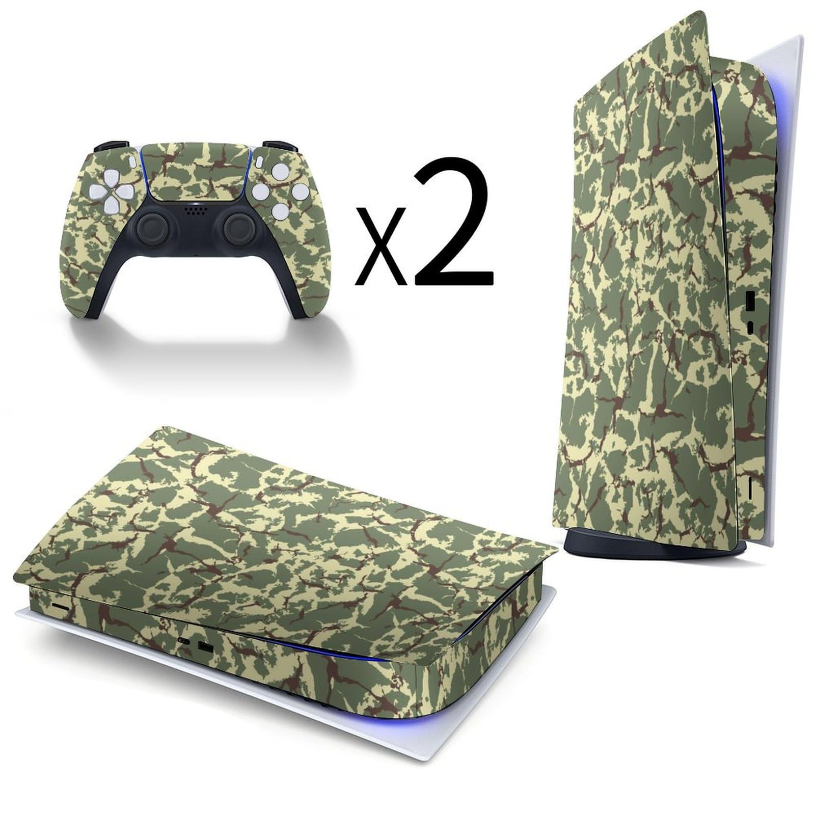 Amazon.co.jp: PS5 ステッカーゲーム機 軍事 迷彩柄 テクスチャ PS5 
