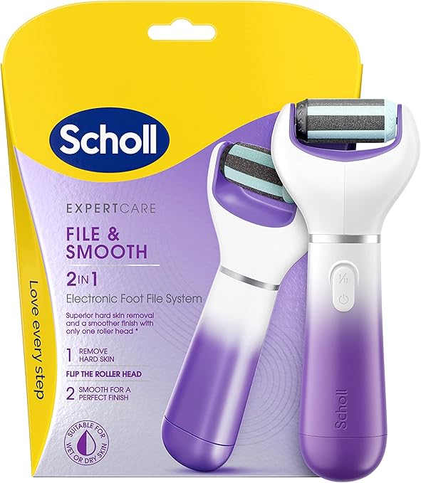 Scholl ExpertCare 2in1 File & Smooth. Dual Speed Pedi Electric Foot