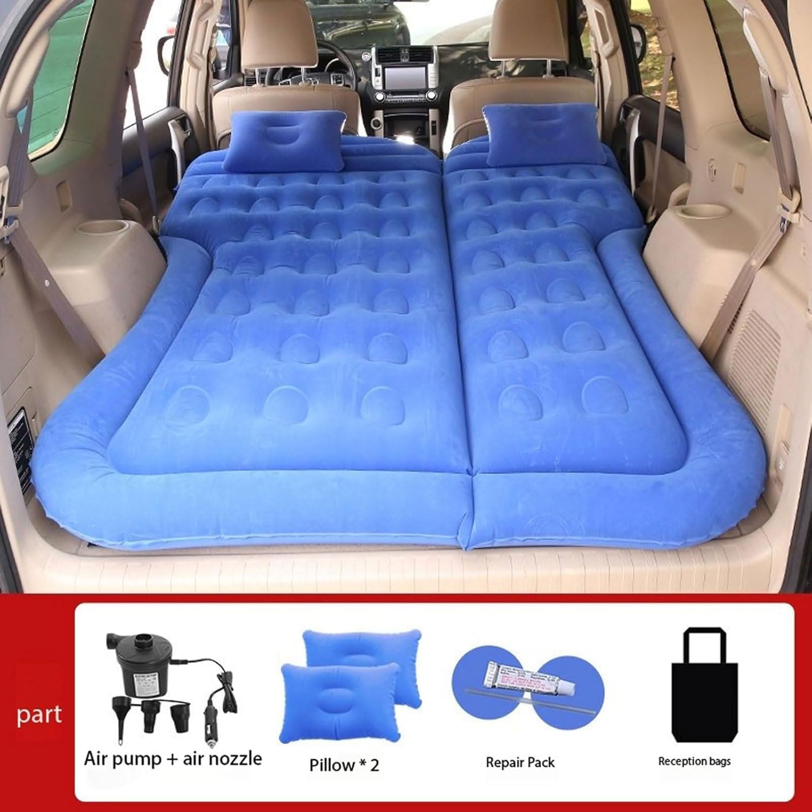 Materassi Ad Aria per Opel Insignia Country Tourer (B) 2017 2018 2019 2020, Letto Gonfiabile Portatile con Pompa Ad Aria, per Campeggio/Viaggio/attività All'aperto,A