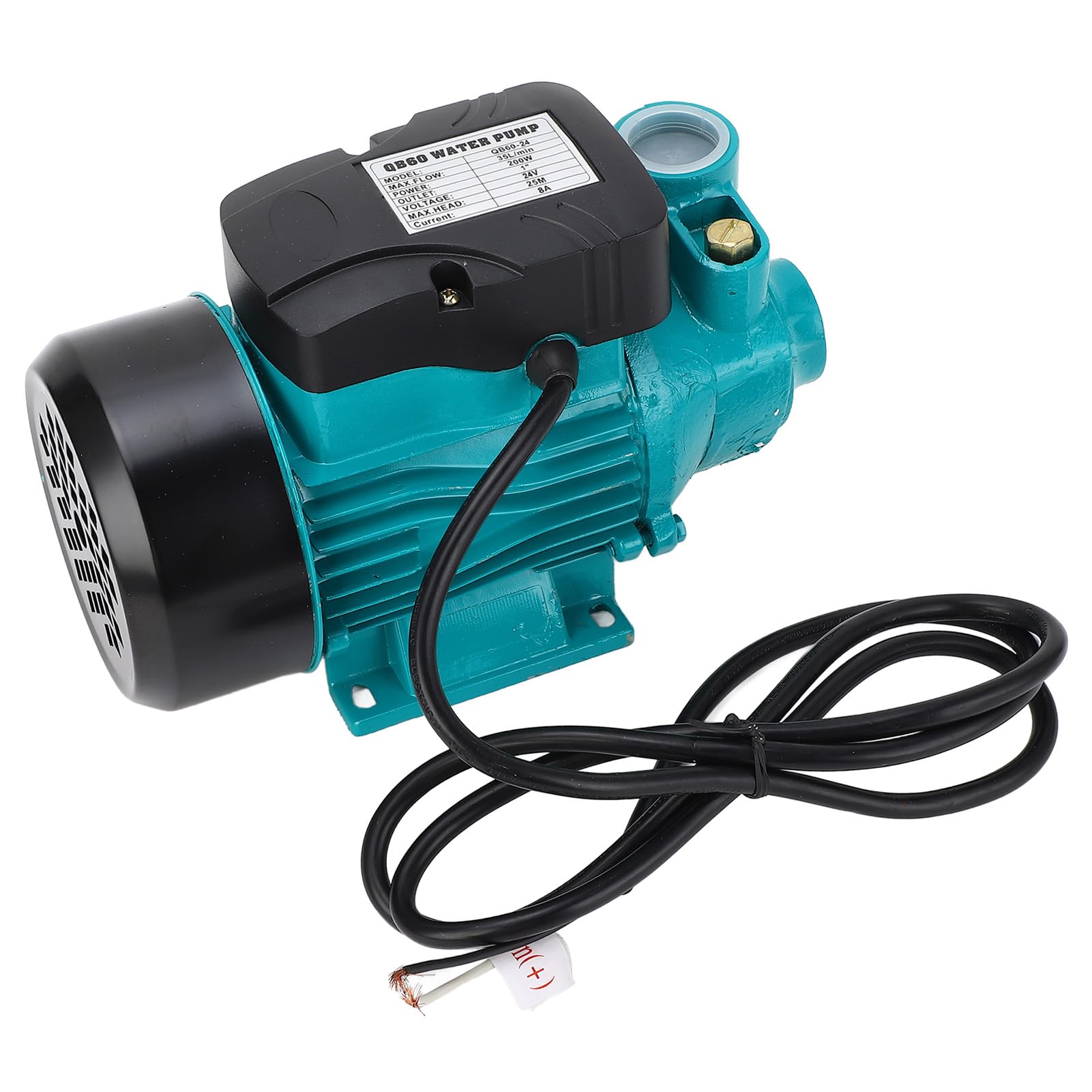 Bomba de Agua de Trasvase, Bomba de Agua Solar 12v 24v, Bomba Autocebante de 25m de Elevación, para Chorro de Pozo Poco Profundo, Trasvase de Riego, 35L/min (DC24V)