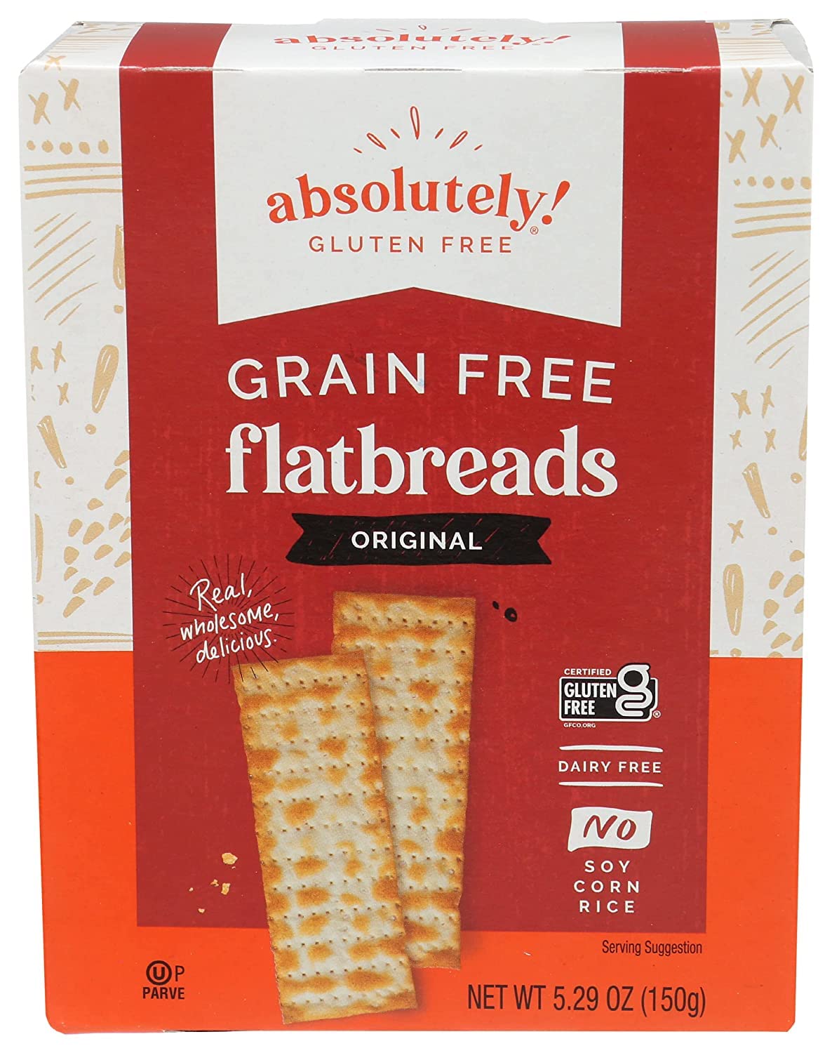 Absolutely Gluten Free Flatbread Original 5.29 Ounce (Pack of 12)