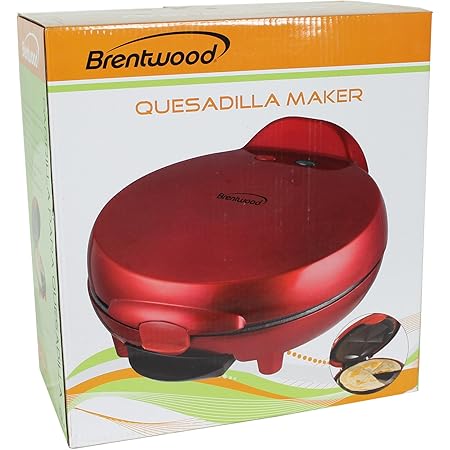 Brentwood Quesadilla Maker, 8-inch, Red