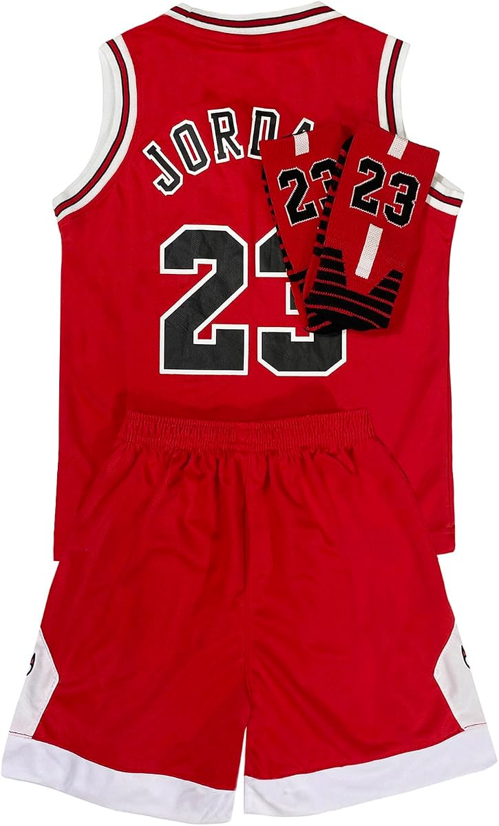 Camisetas de baloncesto juveniles para niños y niñas, camiseta de baloncesto, pantalones cortos, calcetines para niños de 6 a 13 años, conjuntos de uniformes de entrenamiento