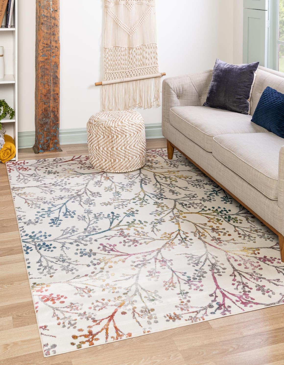 Amazon.com: Unique Loom Blossom Collection Area Rug - Yoshino (7
