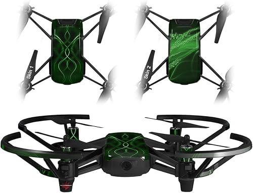 Skin Wrap 2 Pack para DJI Ryze Tello Drone abstracto 01 verde Drone No Incluidas