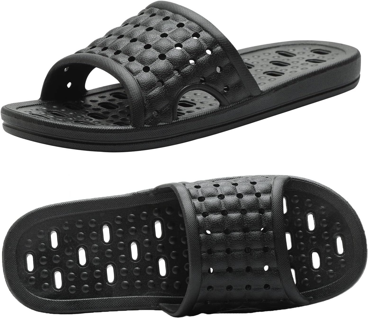 Bath Slippers with Drainage Holes Quick-Drying Non-Slip Dormitory Home Bathroom Slippers Unisex