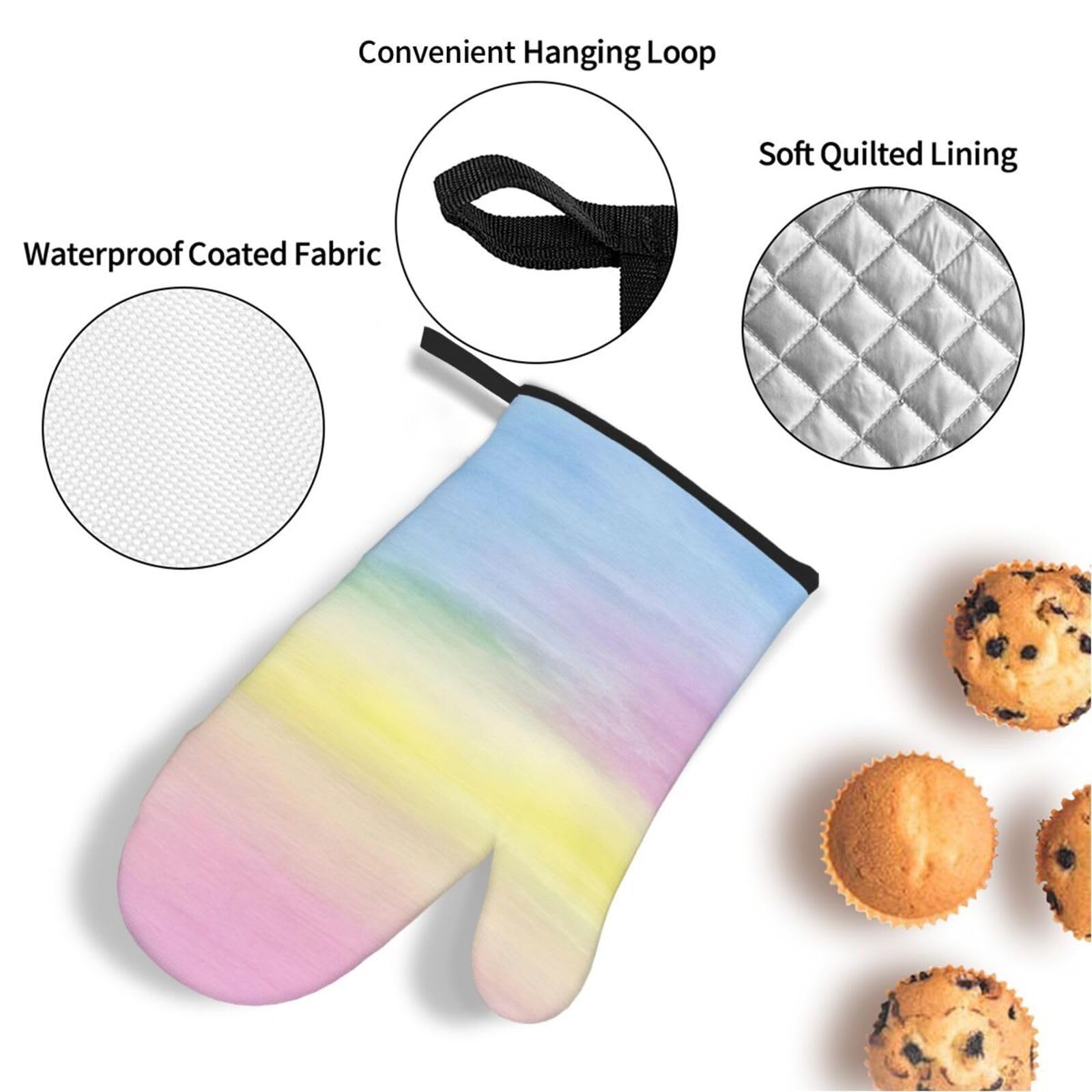 Maniques de Cuisine Gants de Cuisson Lavable en Machine Facile a Nettoyer