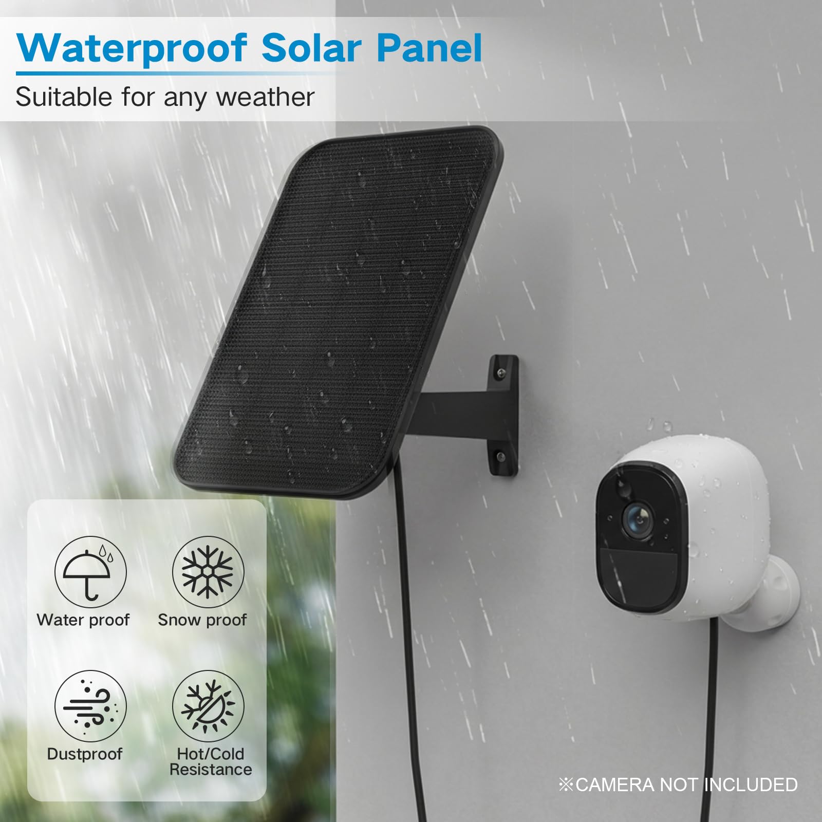 Amazon.com : VIRTAVO 3.2W Solar Panel for Security Camera