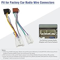 Vista 3 de Arnés de cableado ISO Compatible con Toyota Subaru Lexus Scion Adaptador Conector Enchufe de Cable de Radio Estéreo de Coche
