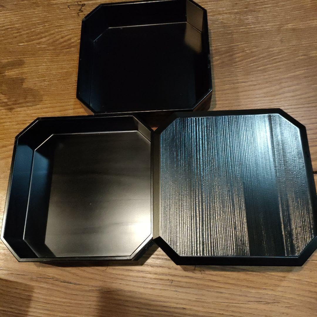 大館工芸社 秋田杉 隅切三段重 六寸五分 大館工芸