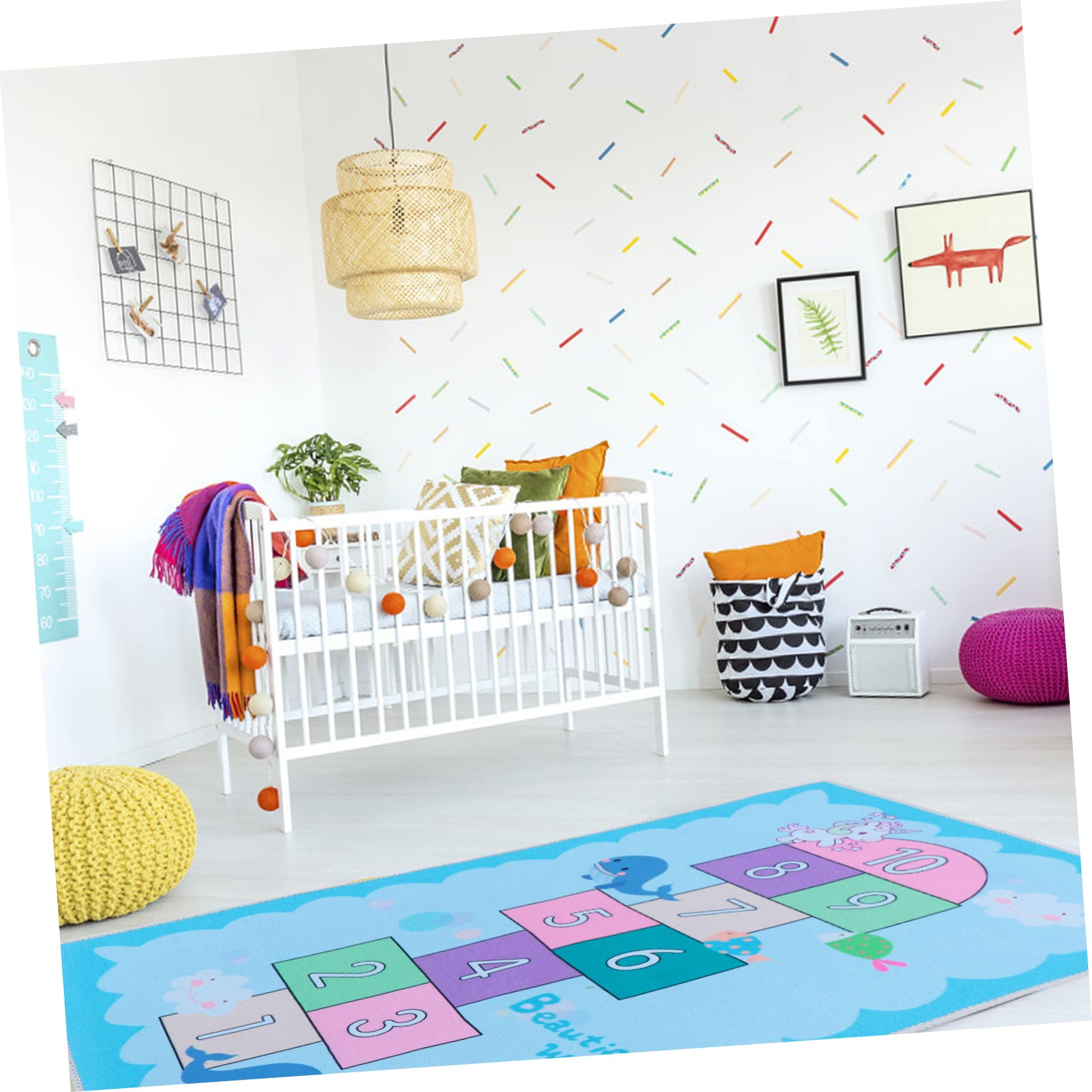 RORPOIR Funny Carpet Floor Pad for Non Slip Area Rug for Comfortable and Play Mat for Indoor and Outdoor Fun Decorative Addition