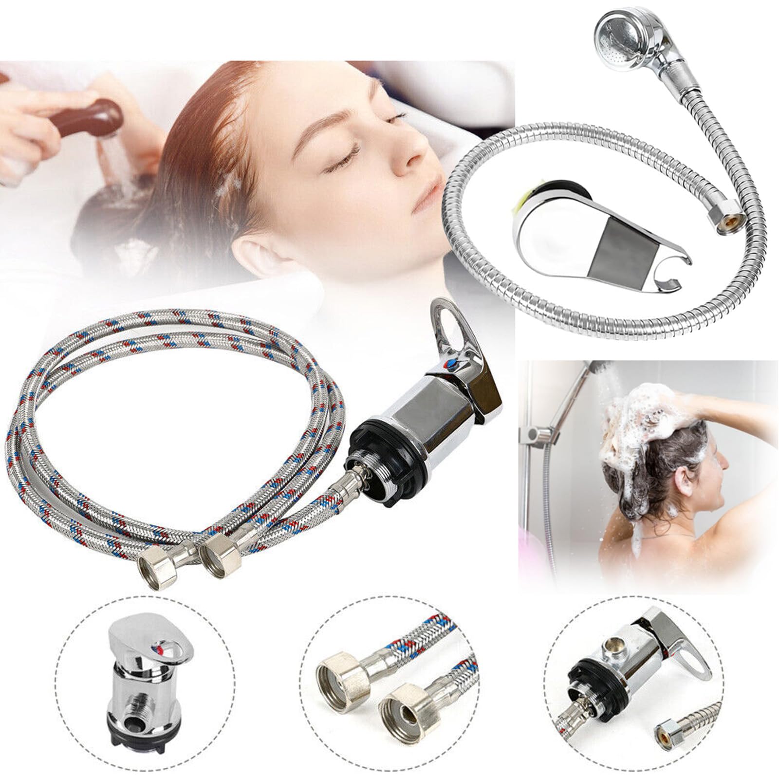 Soffione Doccia, Set Doccetta Esterno, 1,27 Cm Con Tubi Di Ingresso E Uscita Da 80 Cm Set Sprinkler Per Camper Camper Camper Per Camper Doccia Flessibile Doccia Doccetta Con Flessibile