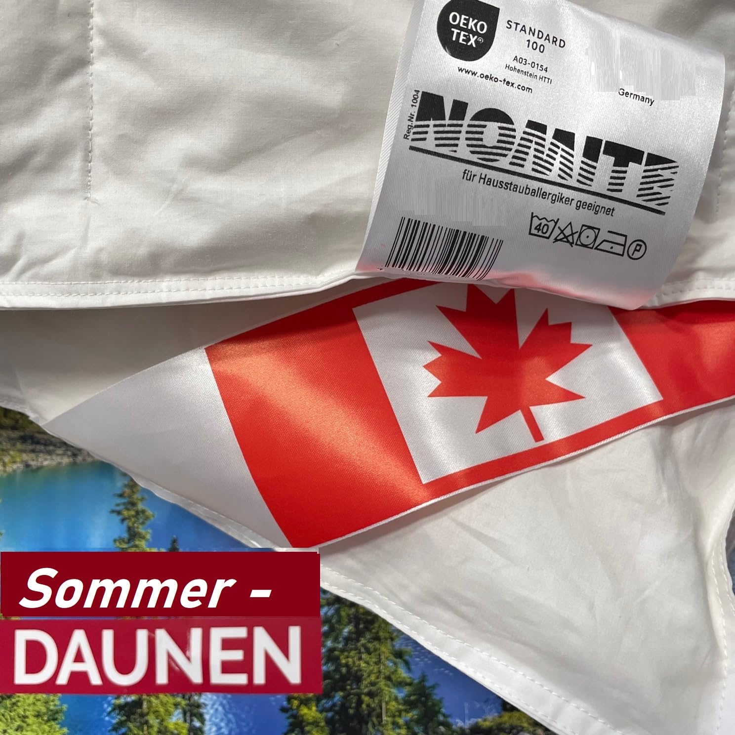 Bach's Betten Welt Xclusive extra leichte Sommer Daunen 5 Sterne Hotel Decke Canada Daune Nomite (135 x 200 cm)