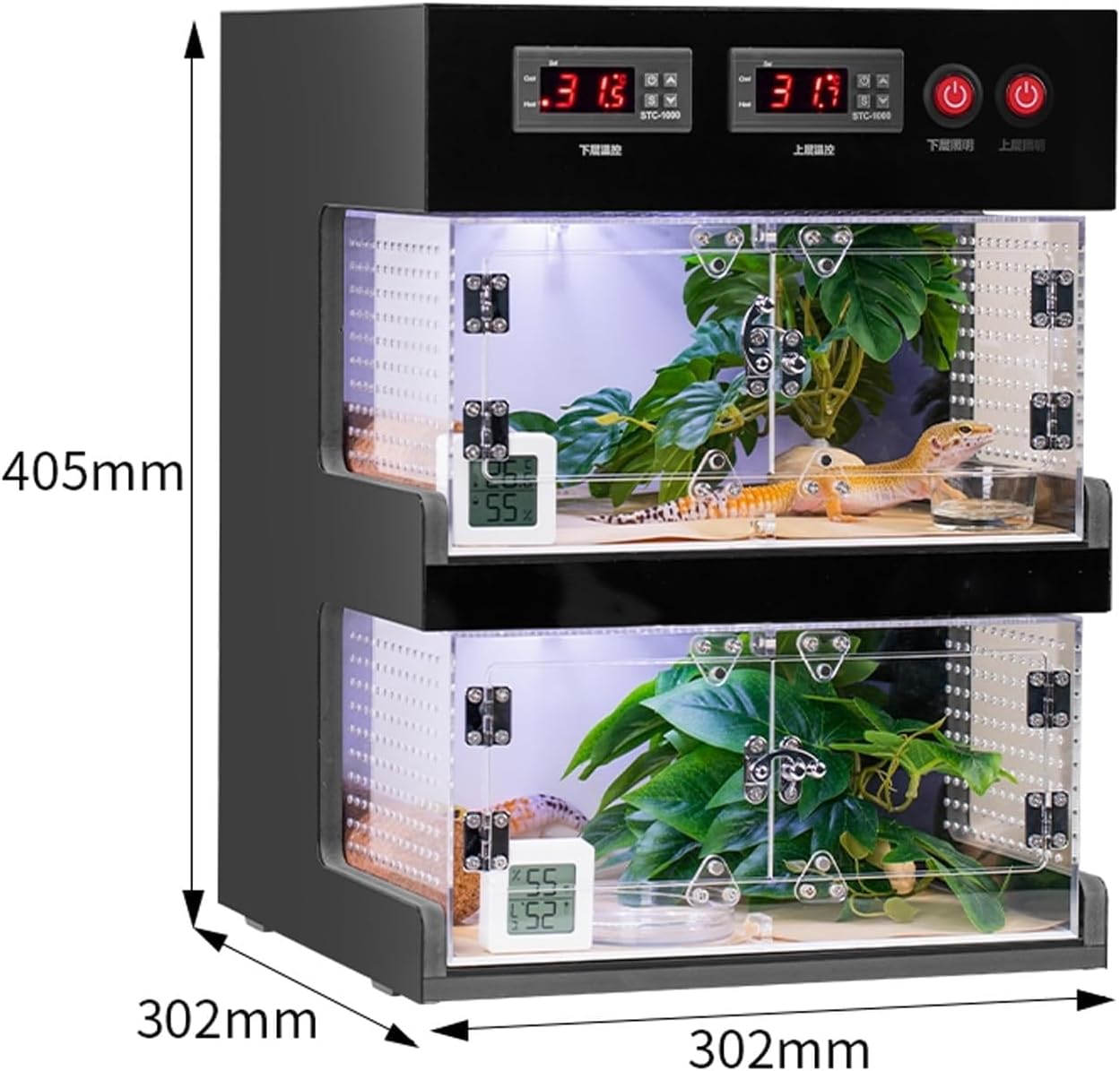 DMB爬虫類ケージ 50×30×35cm 5030 ガラス飼育ケージ 観音開きガラス