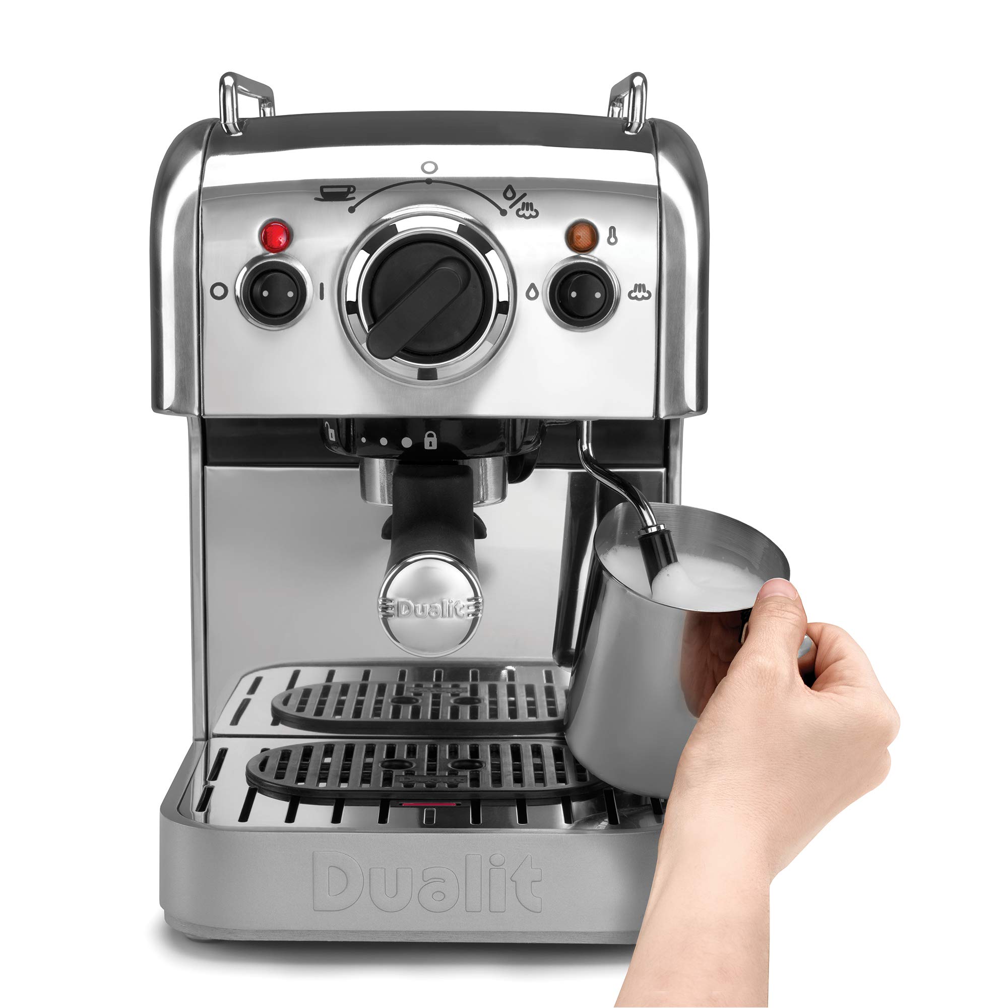 Dualit 3in1 Coffee Machine Polished Stainless Steel 1.5 L