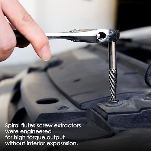 Miniatura 5 de THINKWORK Juego de extractor de tornillos, 55 piezas, juego de extractor de pernos de fácil salida, removedor de pernos rotos para quitar tornillos