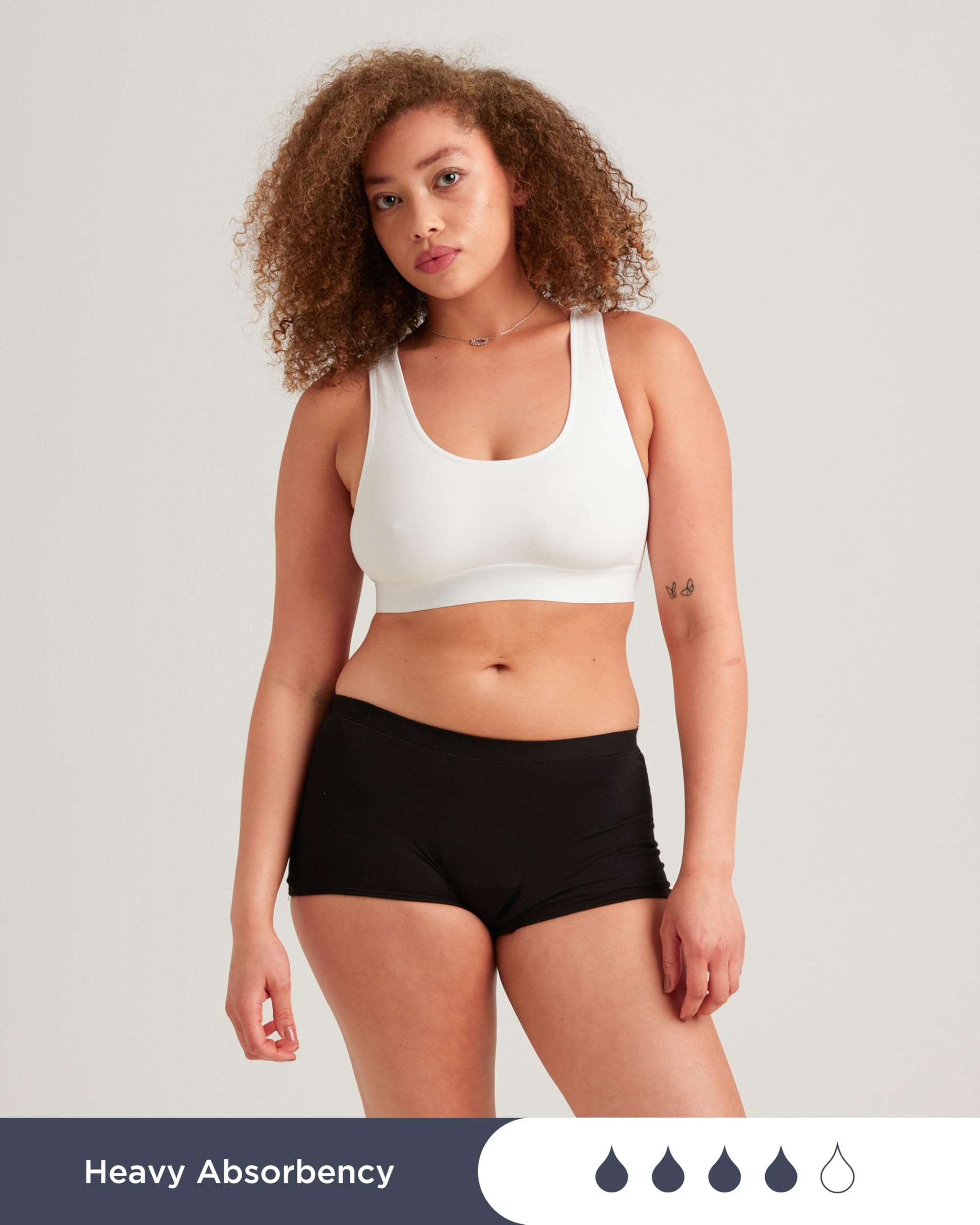 saalt Periodenunterwäsche Boyshort aus Tencel Modal, Gr. L