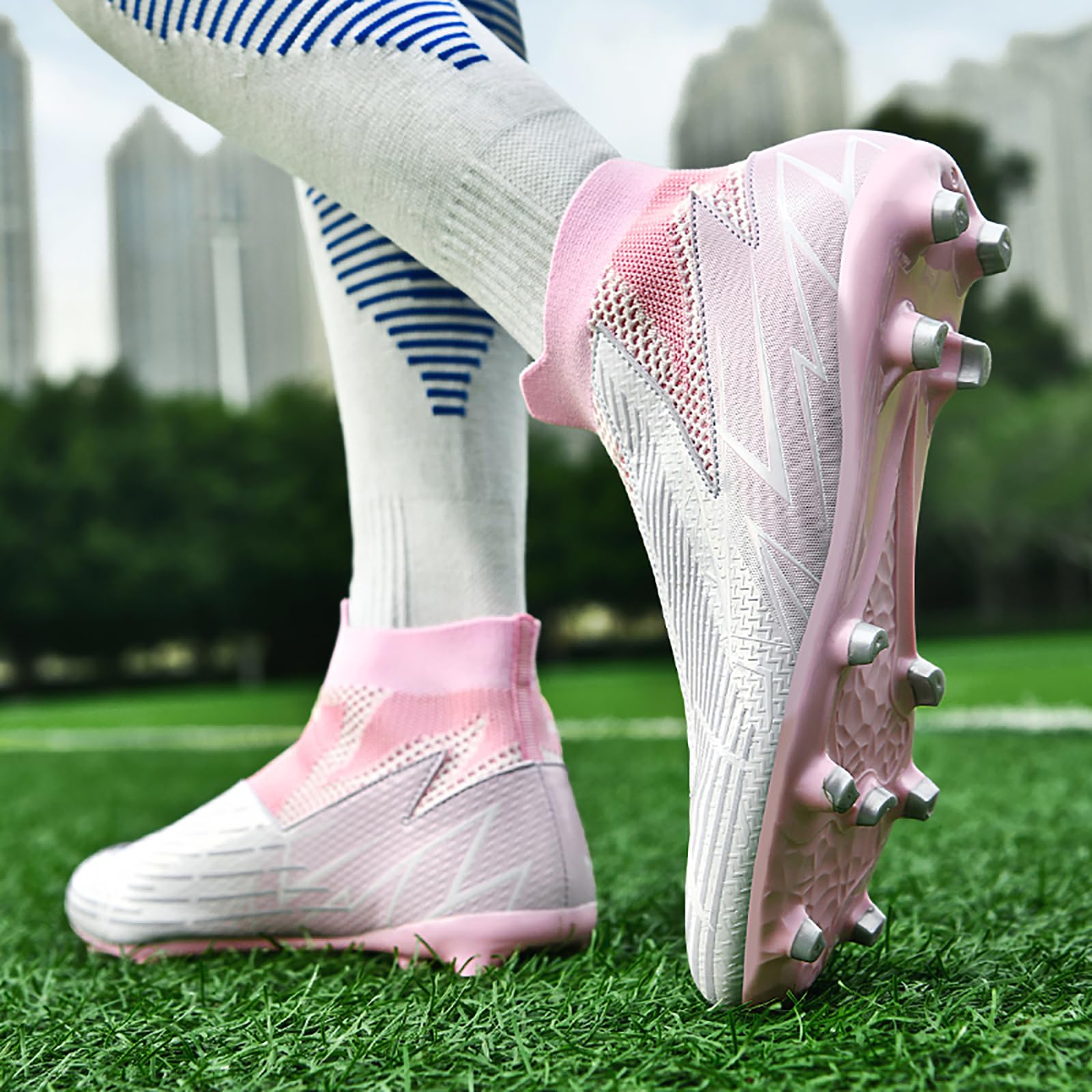 pink boots football