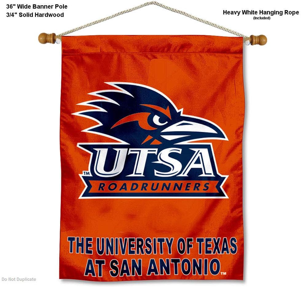 Texas San Antonio Roadrunners Banner with Hanging Pole