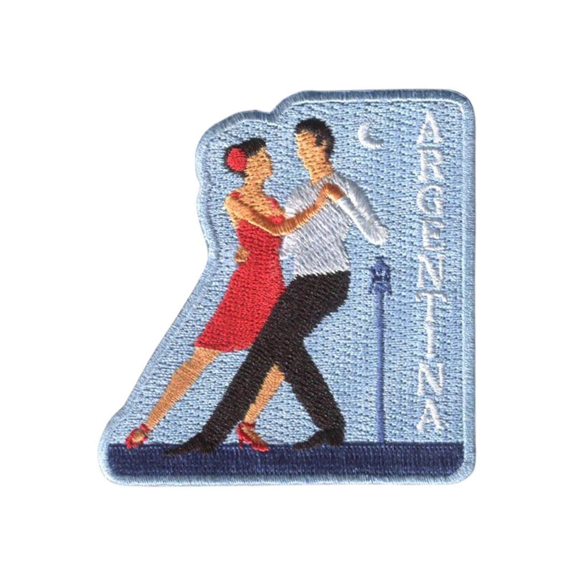 Vagabond Heart Argentina Iron On Travel Patch