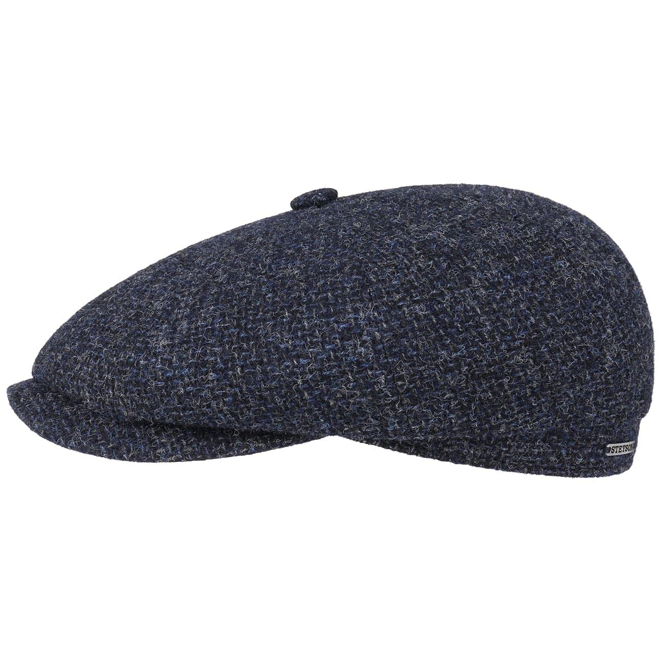 Casquette Plate Lierys En Laine - Motif Pied-de-poule, Doublure Coton, Fabriqué En UE - Automne/Hiver Bonnet Doublure Coton UE