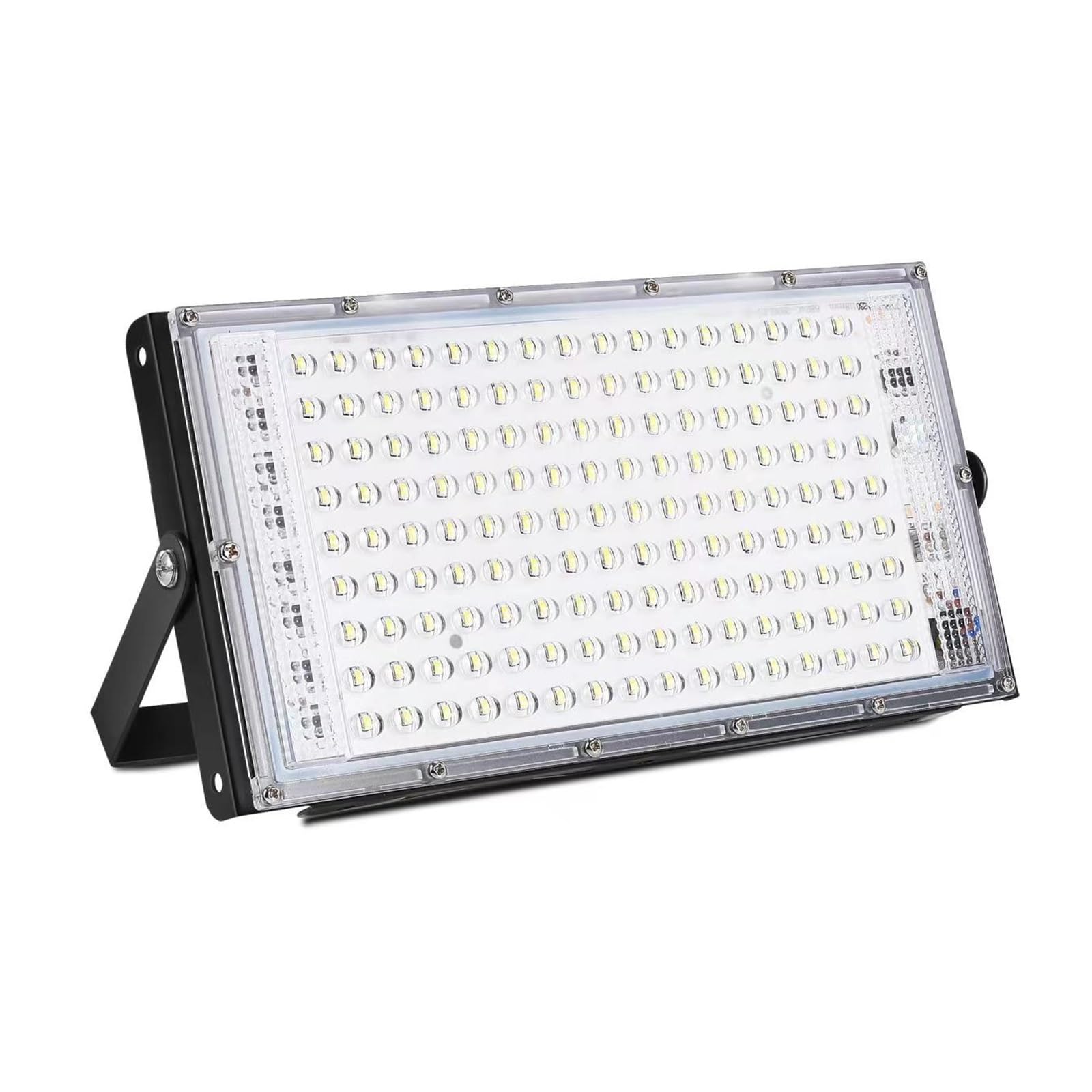 LLOOPK LED Flood Light, Flood Light 50w 100w 150w Led Exterior Lighting Outdoor Projector Reflector Lamp Spotlight Waterproof Street(150W,Cold Light)