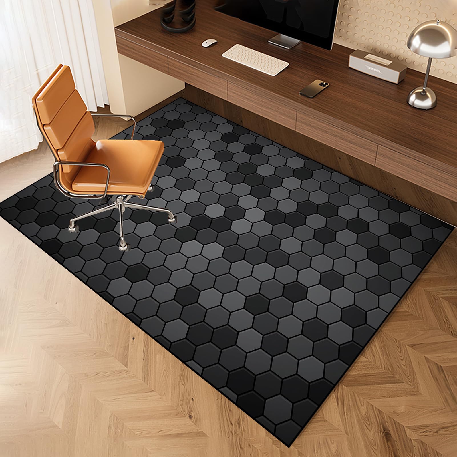 160 x 200 cm Office Tappeto Salvapavimento Protezione Parquet e Pavimenti Duri | Tappetini per Sedie Gaming | Antiscivolo | Tappeto Per Sedia A Rotelle | Tappeto Protettivo Sottosedia