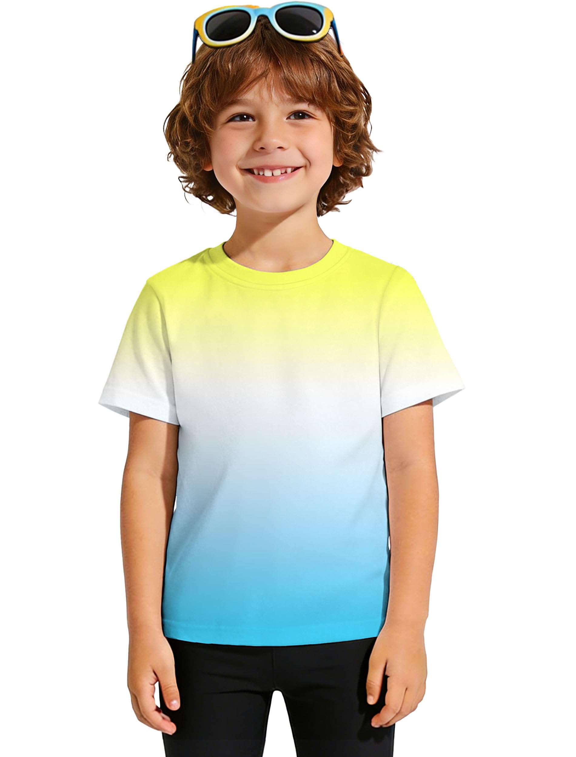 ANGEL CITIZ UPF 50+ UV Shirt Kinder Mädchen Schutzkleidung Jungen Badeshirt Kurzarm Schwimmshirt Wassersport Top 125-155